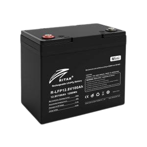 Bateri me Litium 12.8V,100Ah, modeli Ritar R-LFP12.8V100AH Mini